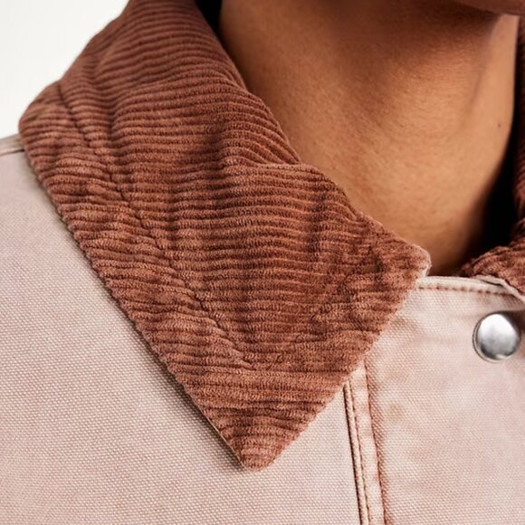 Old Navy Antique Rose Canvas Barn Jacket/NWT/L - Picture 4 of 15